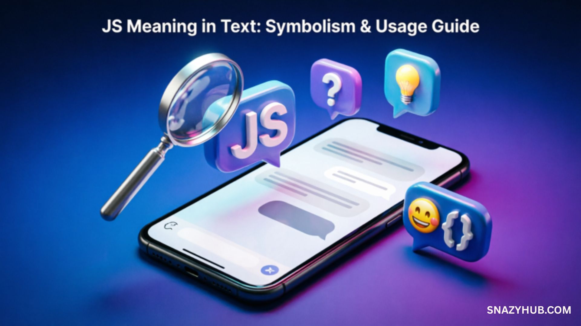JS Meaning in Text