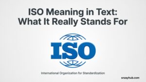 ISO meaning