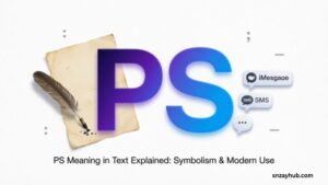 PS meaning in text