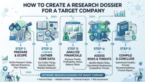 research dossier for target company